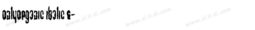 OnlyOrganic Italic G字体转换